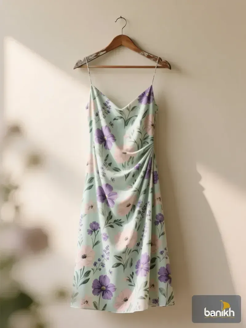 ফ্লোরাল প্রিন্ট ম্যাক্সি ড্রেস